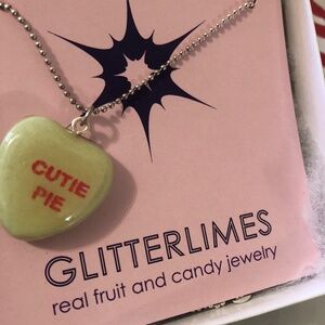 Conversation Heart Necklace-Cutie Pie
